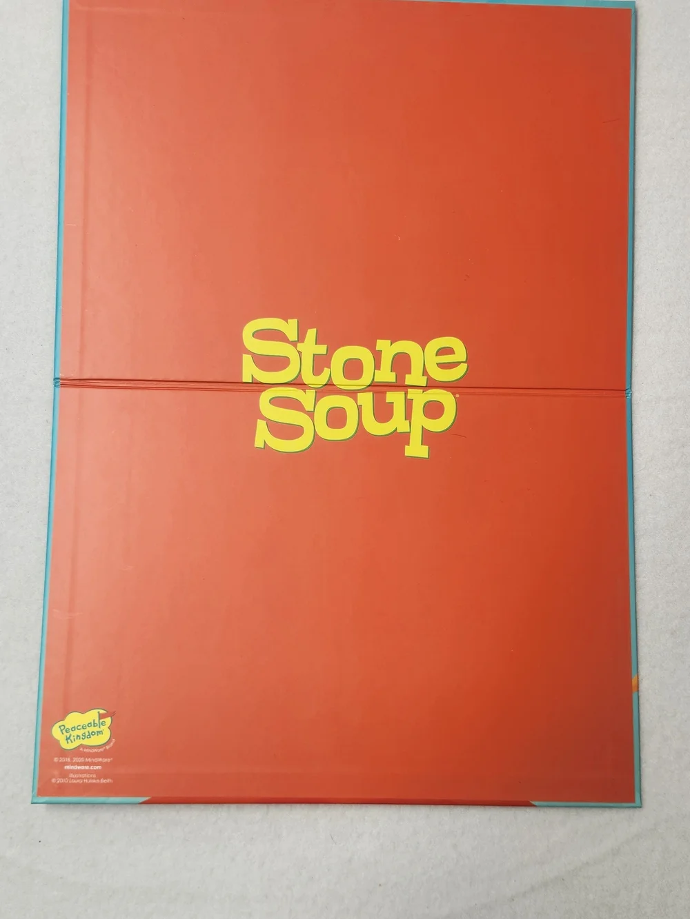 Peaceable Kingdom Stone Soup Board Game Kids Cooperative Memory Matching Game